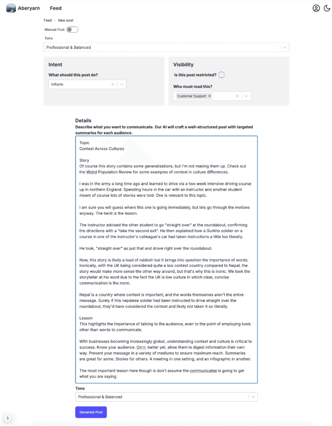 Communicate What's Important